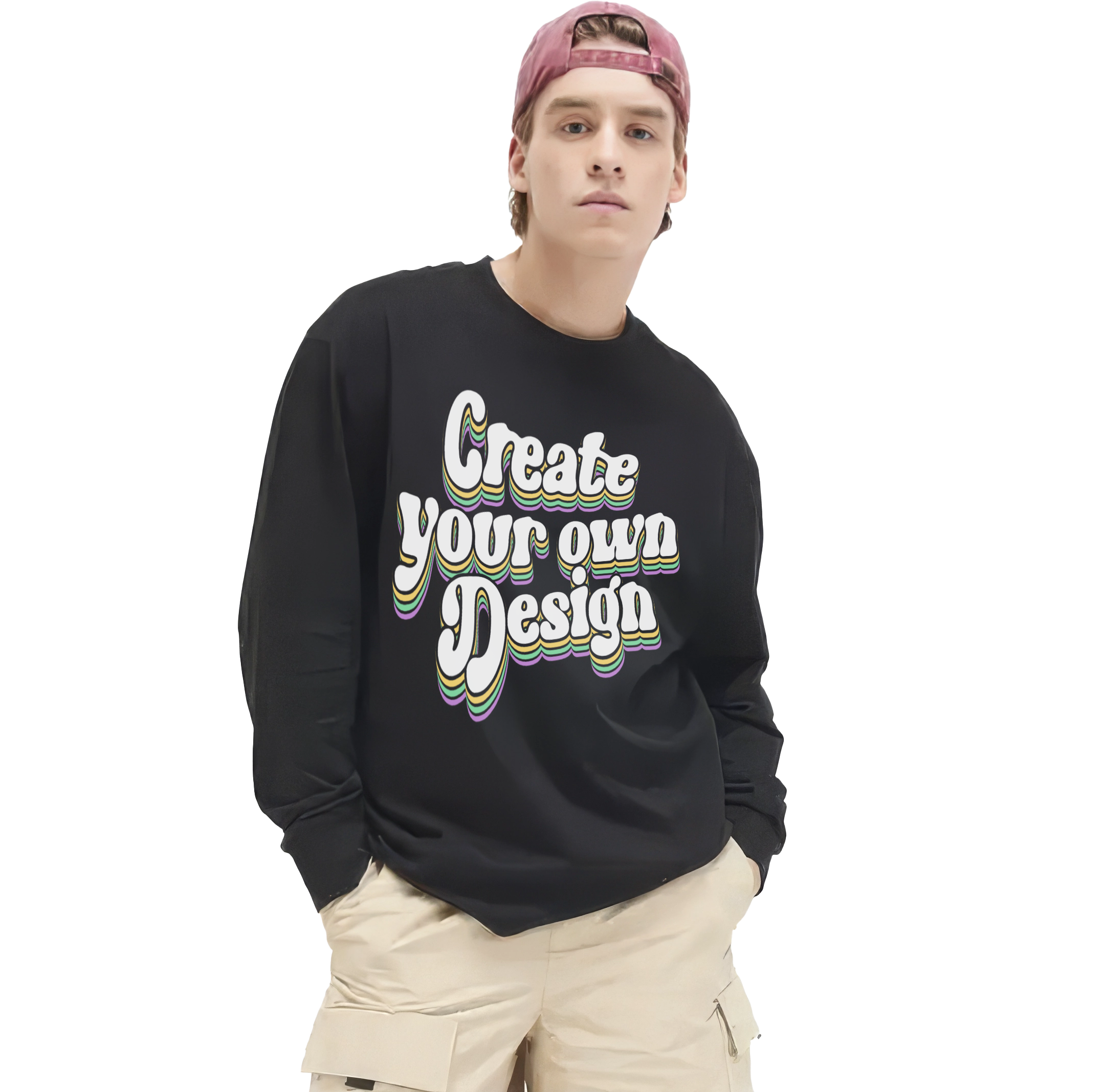 Unisex oversize long sleeve t-shirt